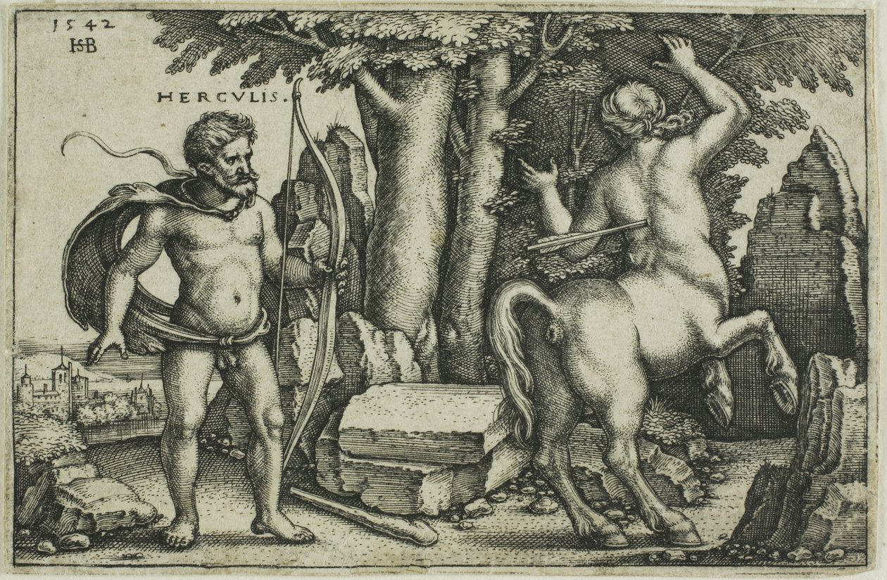 Herkules és Nessus alkotó: Hans Sebald Beham