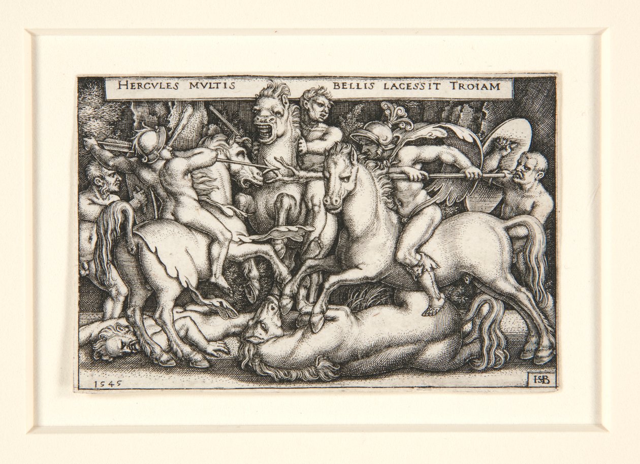 Herkules legyőzi a trójaiakat alkotó: Hans Sebald Beham