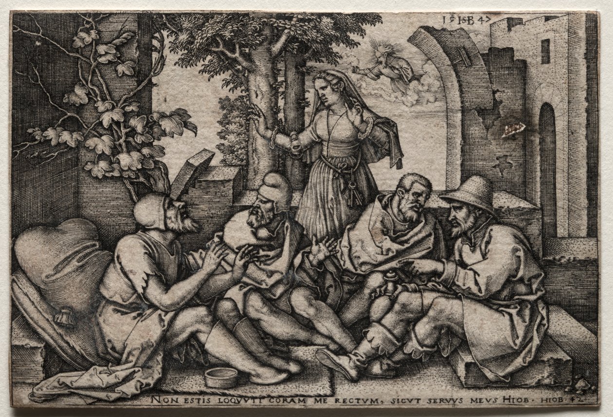 Jób és barátai alkotó: Hans Sebald Beham