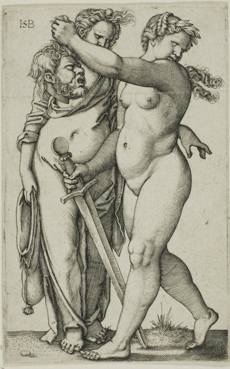 Judit balra sétál, és a szolgája alkotó: Hans Sebald Beham