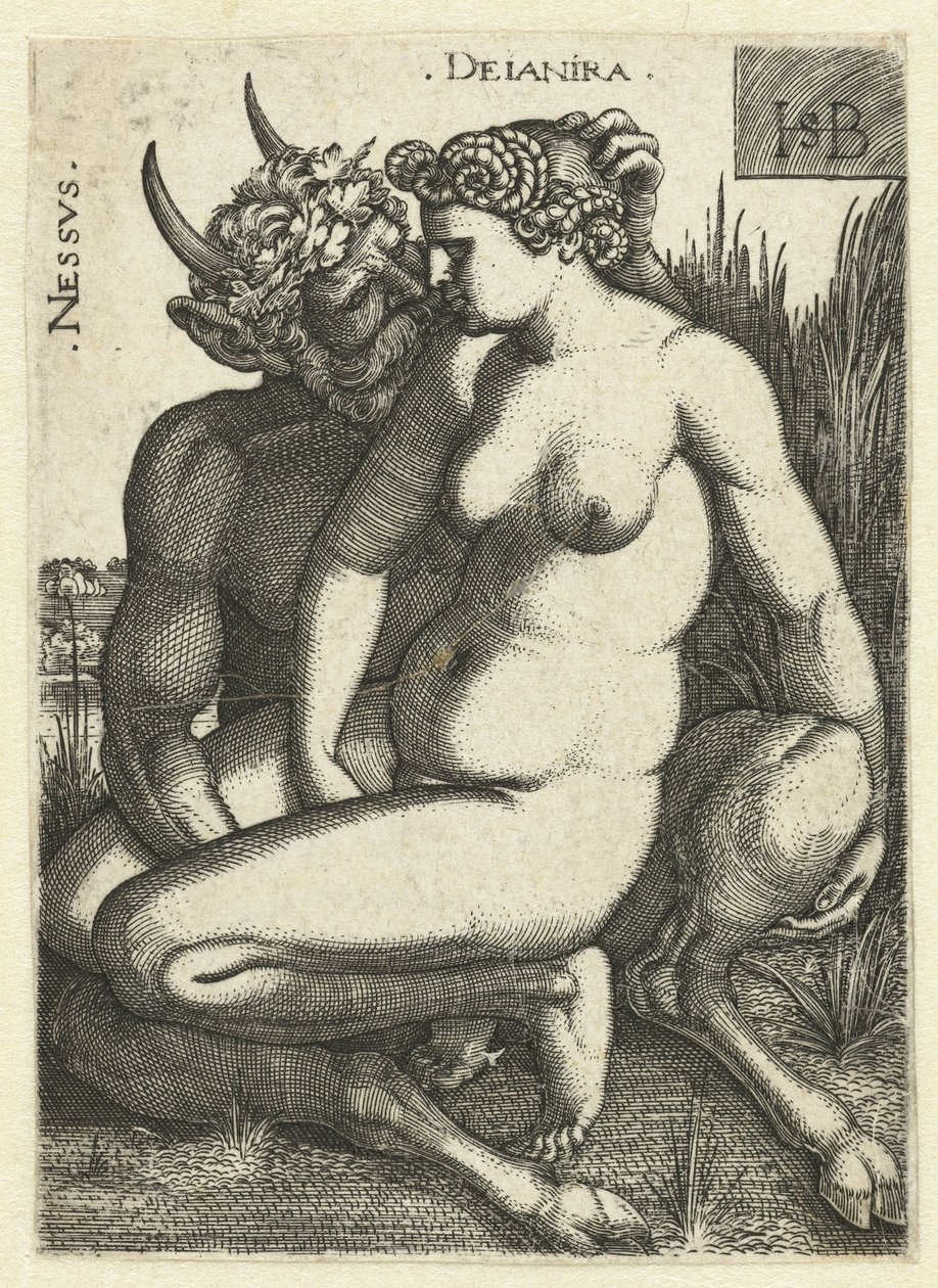 Nessus en Deïnira Nessvs Deianira (cím az objektumon) alkotó: Hans Sebald Beham