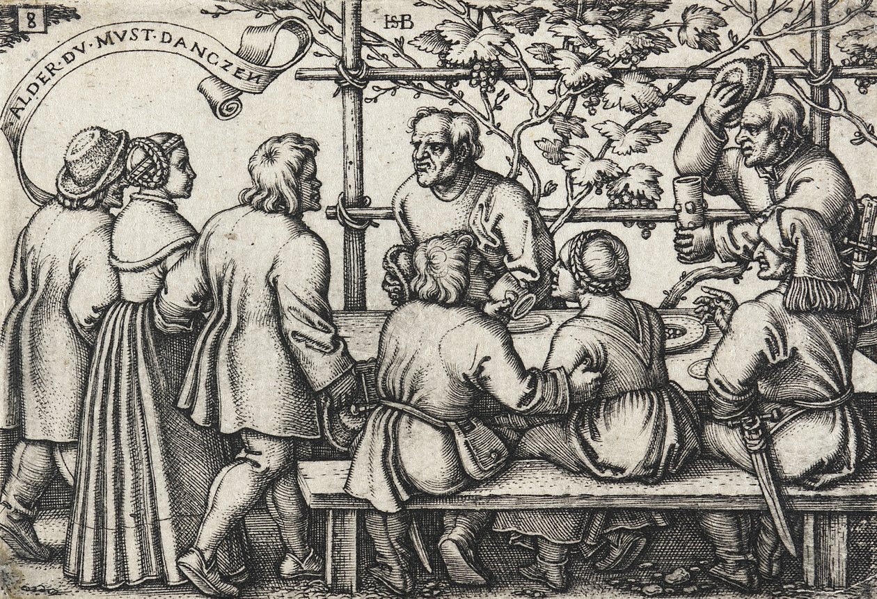 Paraszti lakoma alkotó: Hans Sebald Beham