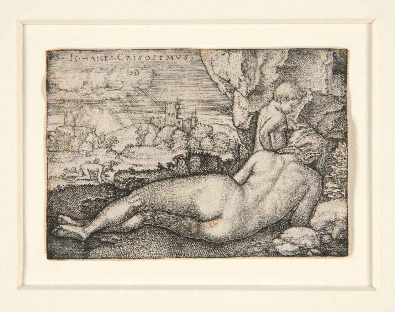 Aranyszájú Szent János vezeklése alkotó: Hans Sebald Beham