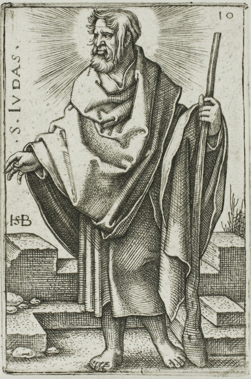 St. Jude, 10. tábla a Tizenkét apostolból alkotó: Hans Sebald Beham