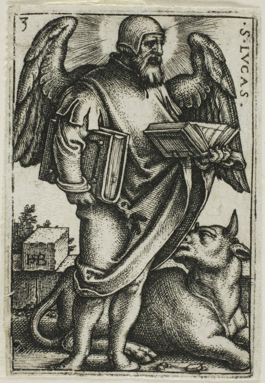 Szent Lukács, a Négy evangélistából alkotó: Hans Sebald Beham