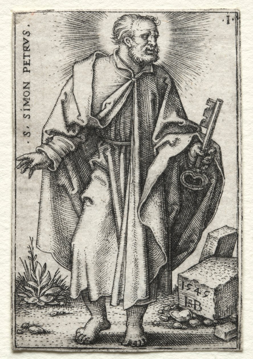 Szent Simon Péter, 1545-1546. alkotó: Hans Sebald Beham