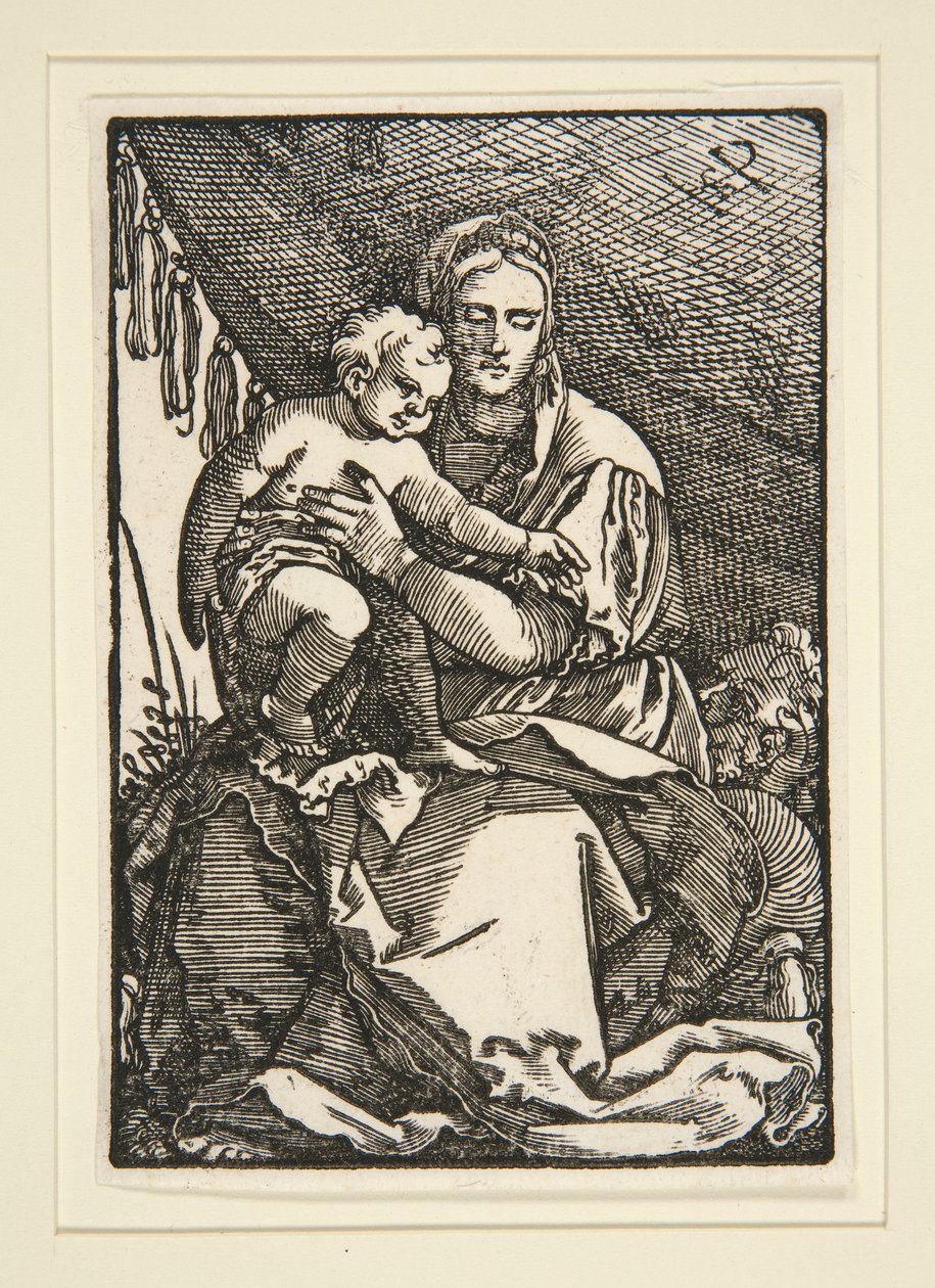 A Szent Család a lombkorona alatt alkotó: Hans Sebald Beham