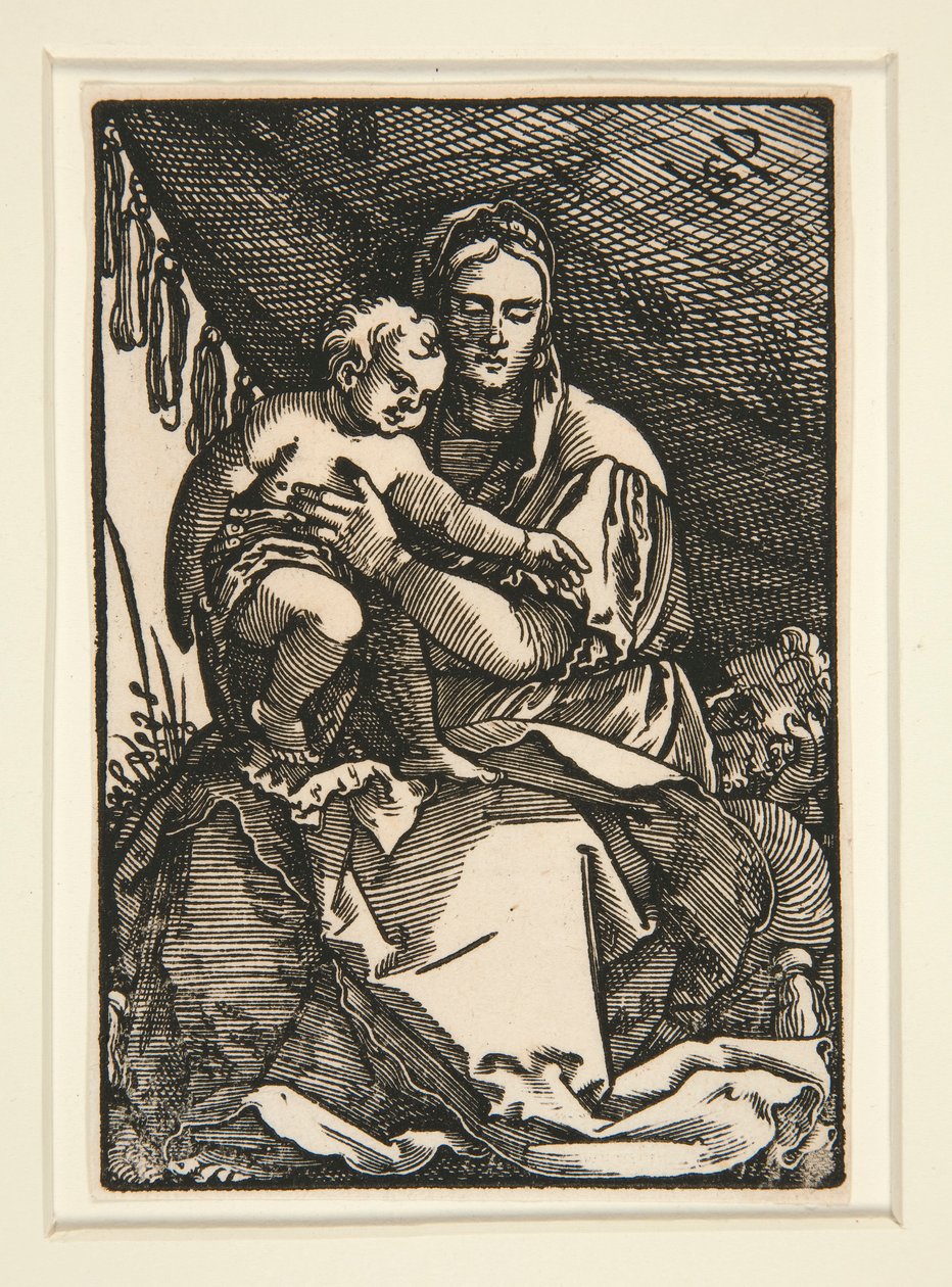 A Szent Család a lombkorona alatt alkotó: Hans Sebald Beham
