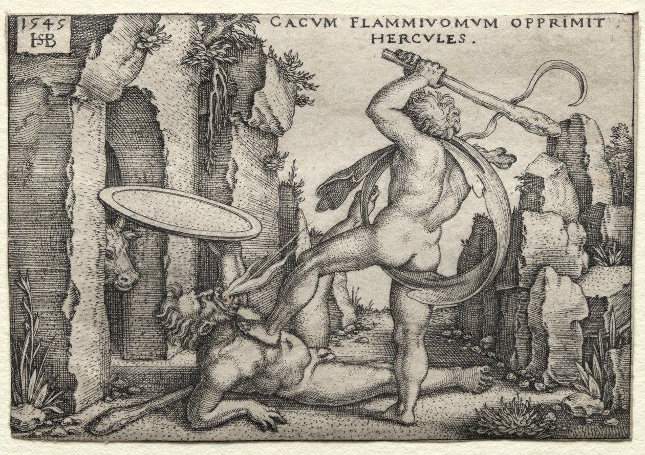 Herkules munkássága: Herkules megöli az óriás kakuszt alkotó: Hans Sebald Beham