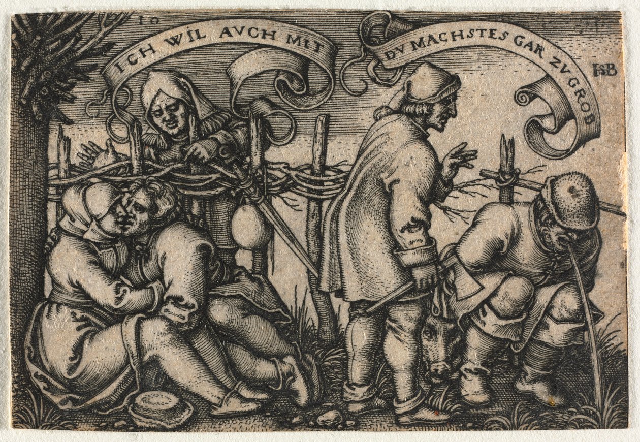 A parasztlakodalom avagy a tizenkét hónap: 1546. 10. sz. alkotó: Hans Sebald Beham