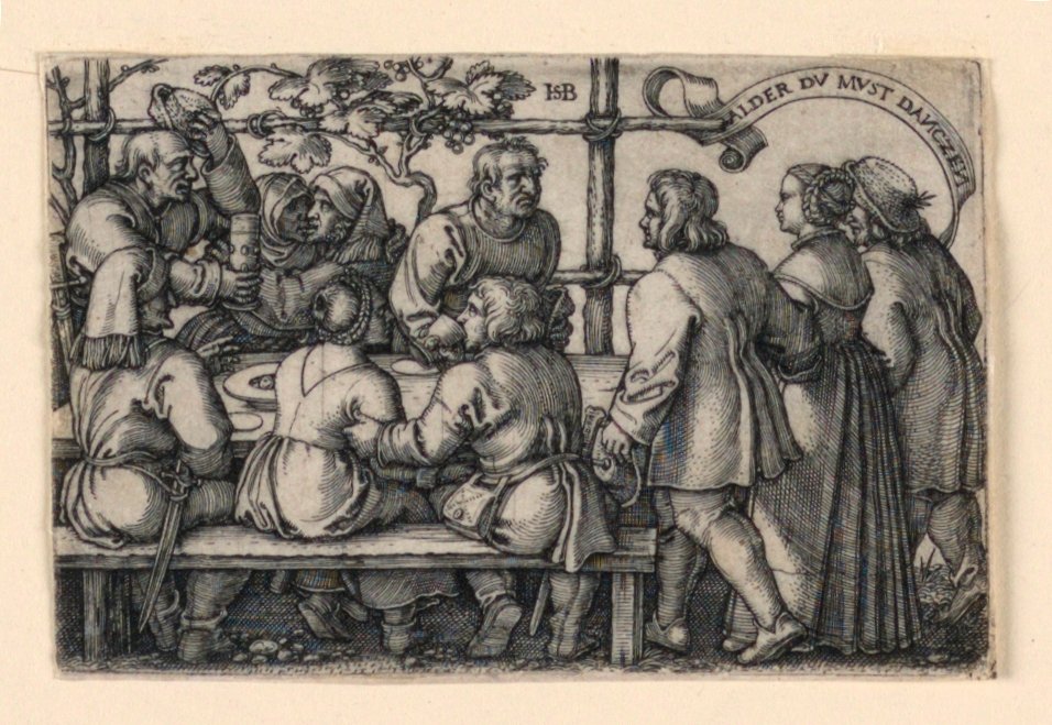 A parasztok ünnepe (Alder du must danczen) alkotó: Hans Sebald Beham