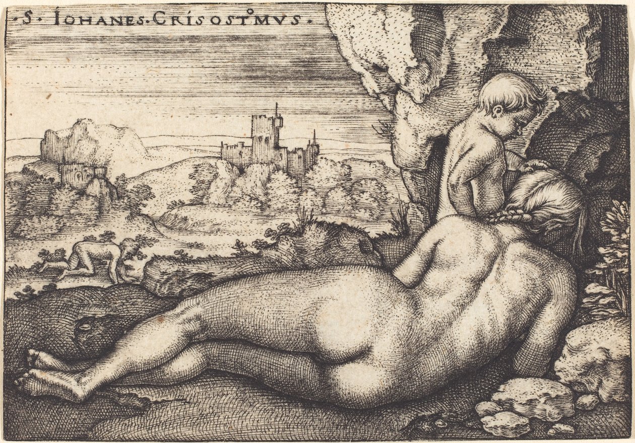 Chrysostomus Szent János bűnbánata alkotó: Hans Sebald Beham