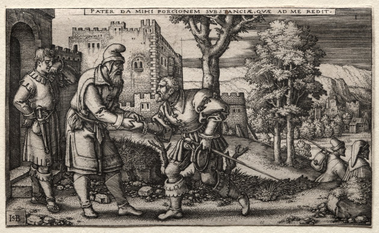 A tékozló fiú. alkotó: Hans Sebald Beham