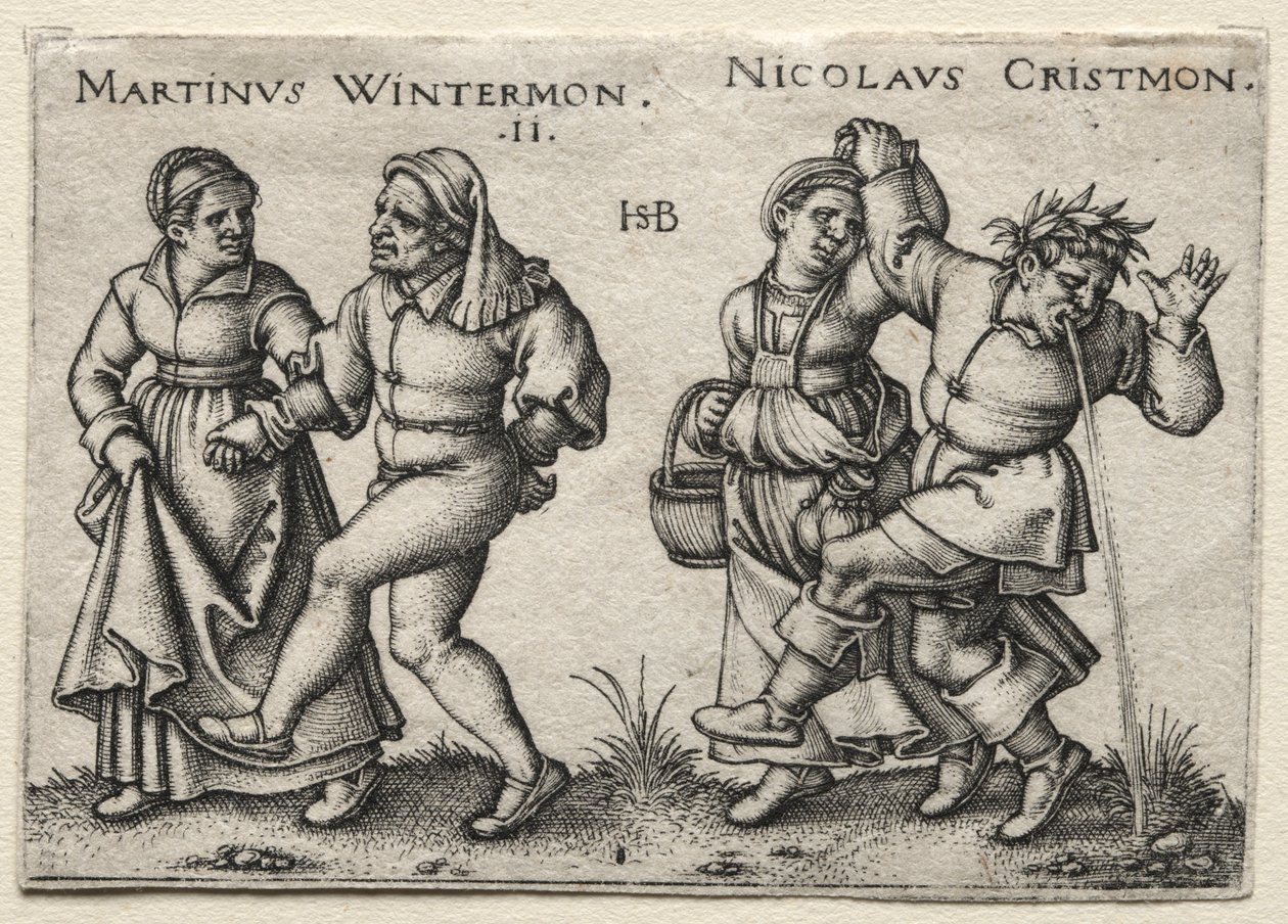 A falusi esküvő: Martinus Wintermon / Nicolaus Cristmon alkotó: Hans Sebald Beham