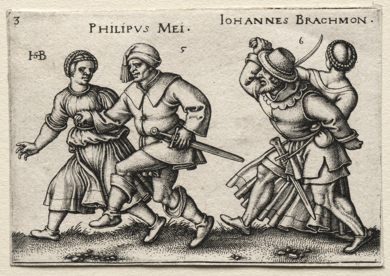 A falusi esküvő: Philipus Mei / Johannes Brachmon alkotó: Hans Sebald Beham