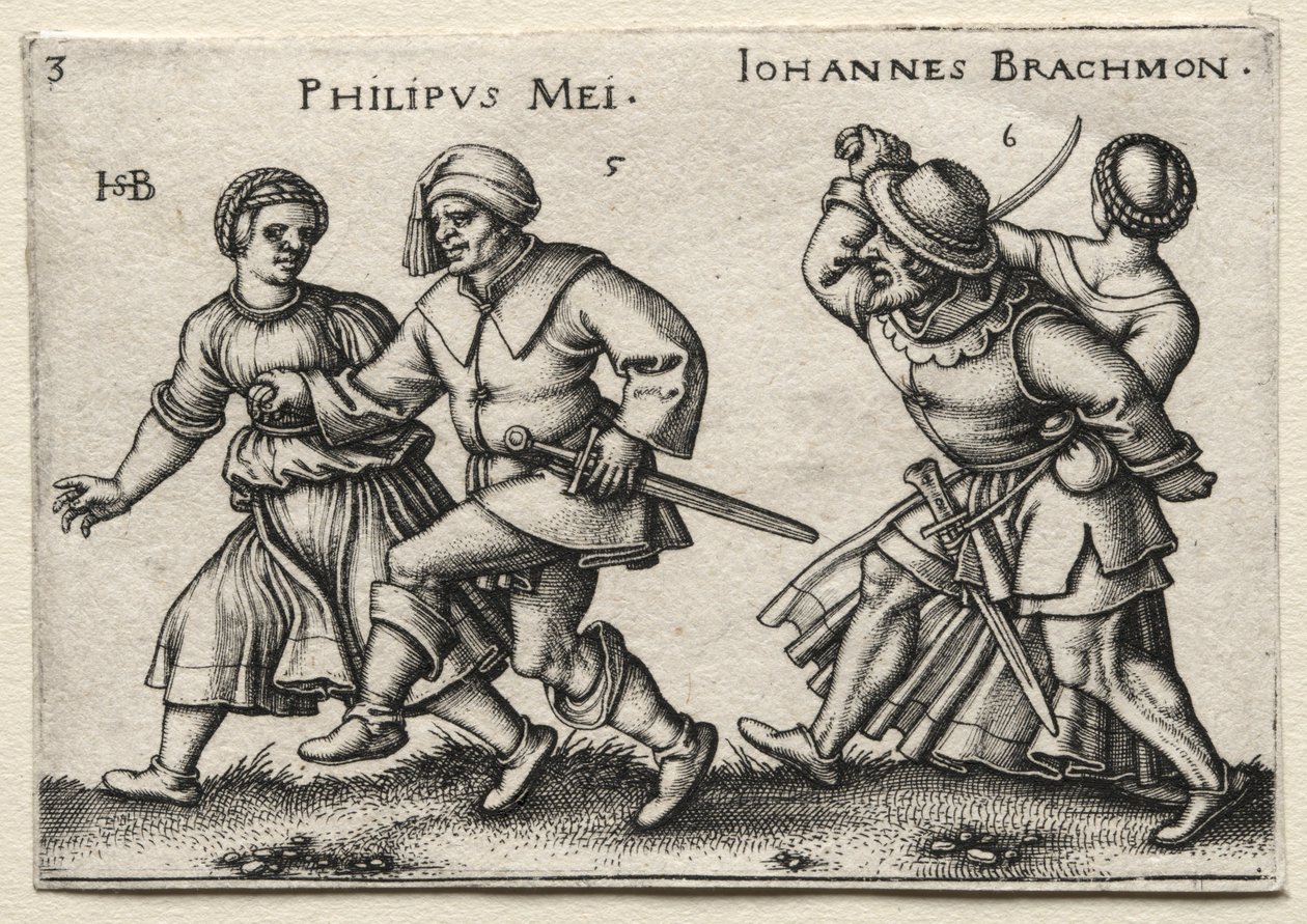 A falusi esküvő: Philipus Mei Johannes Brachmon, 1546. alkotó: Hans Sebald Beham