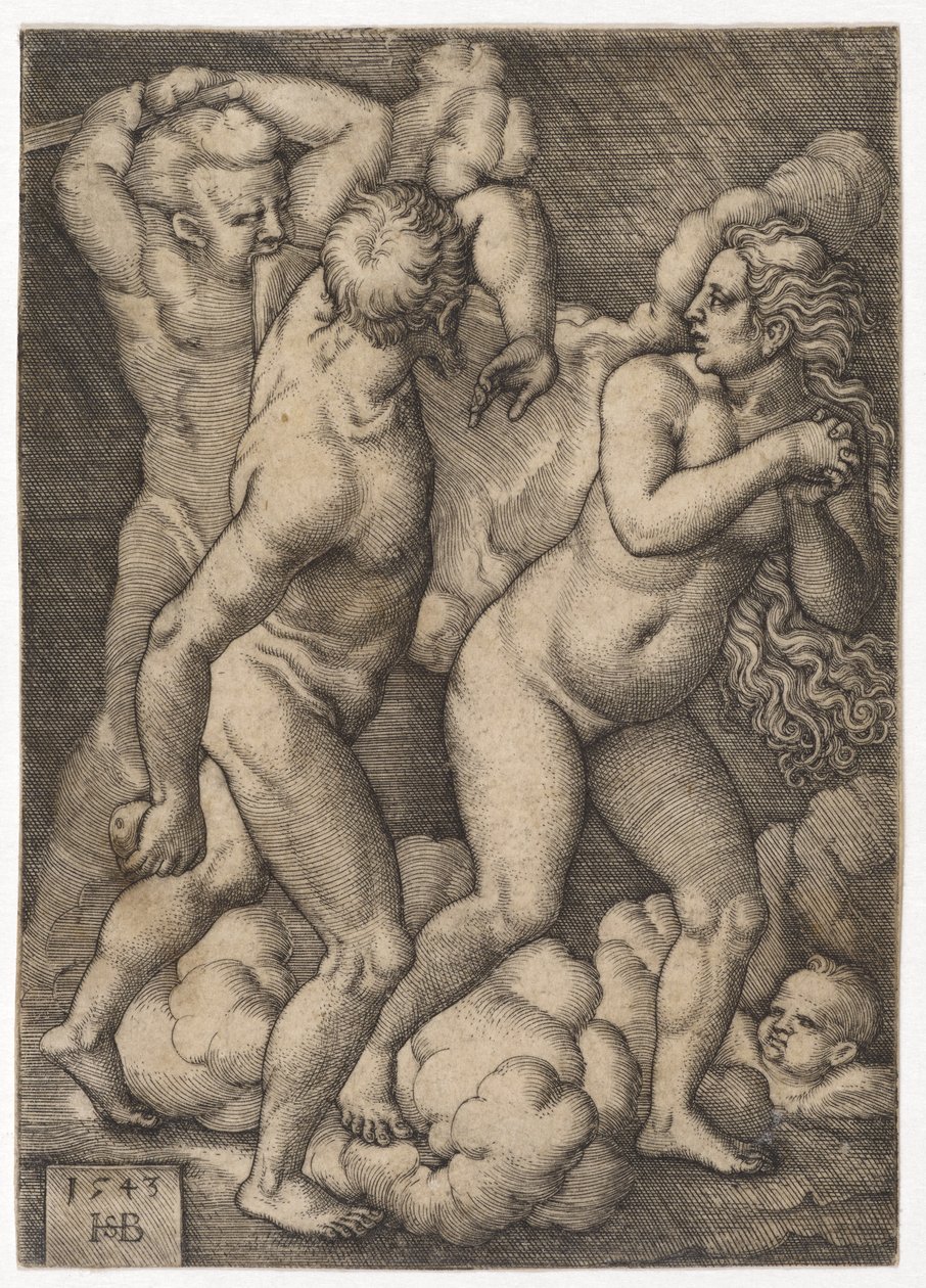 Kiűzetés a Paradicsomból, 1543 alkotó: Hans Sebald Beham