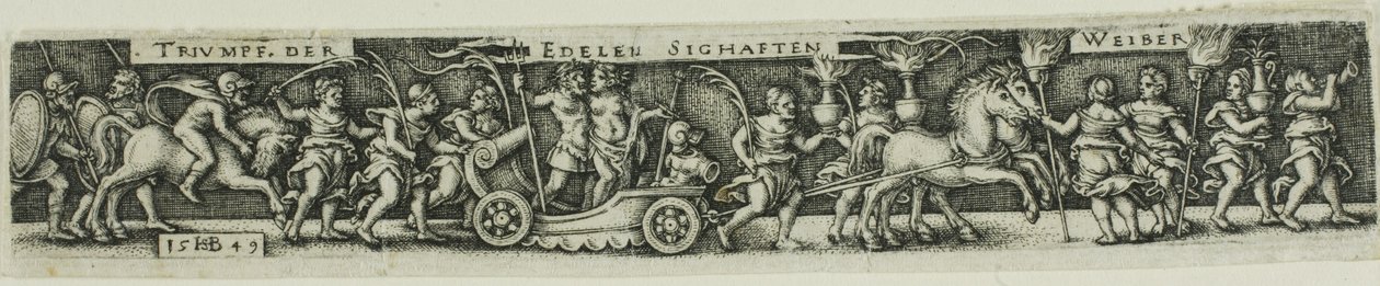 Nemes Dicső Nők Diadalmenete alkotó: Hans Sebald Beham