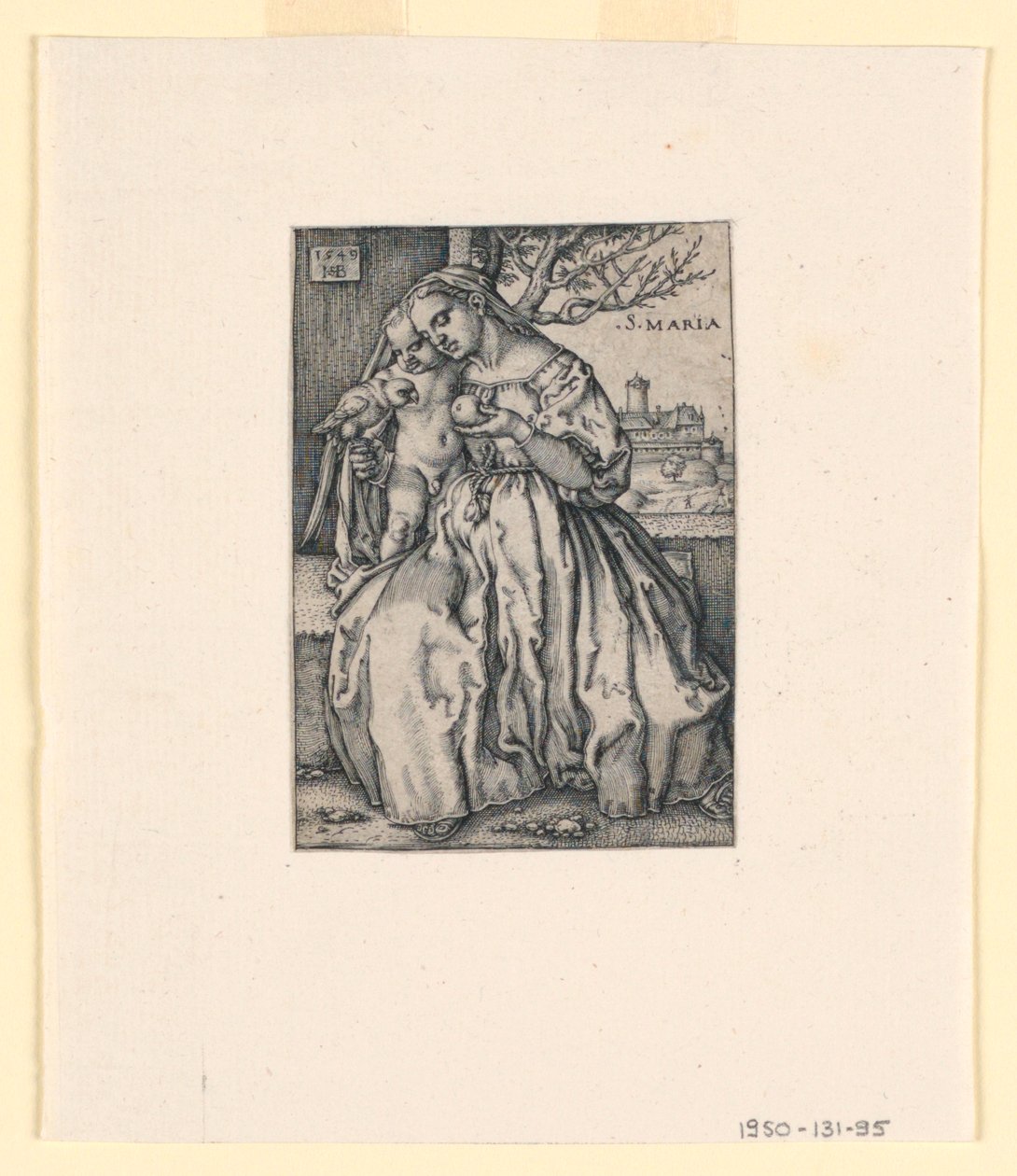 Szűz és gyermek papagájjal alkotó: Hans Sebald Beham
