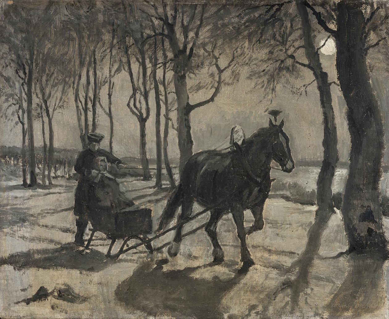 A szánkózás Fussingöe-be alkotó: Hans Smidth