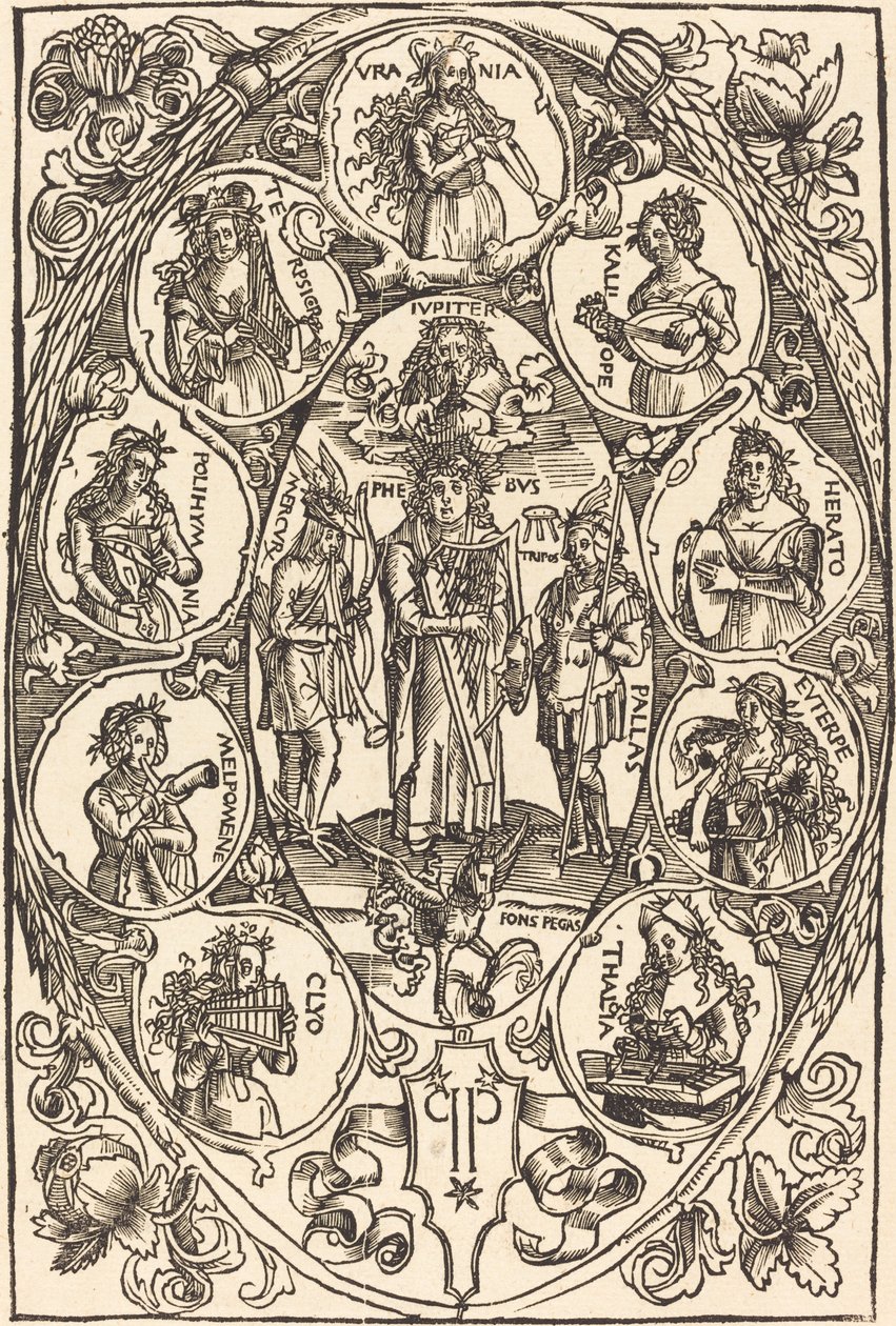 Apollo és a múzsák alkotó: Hans Süss von Kulmbach