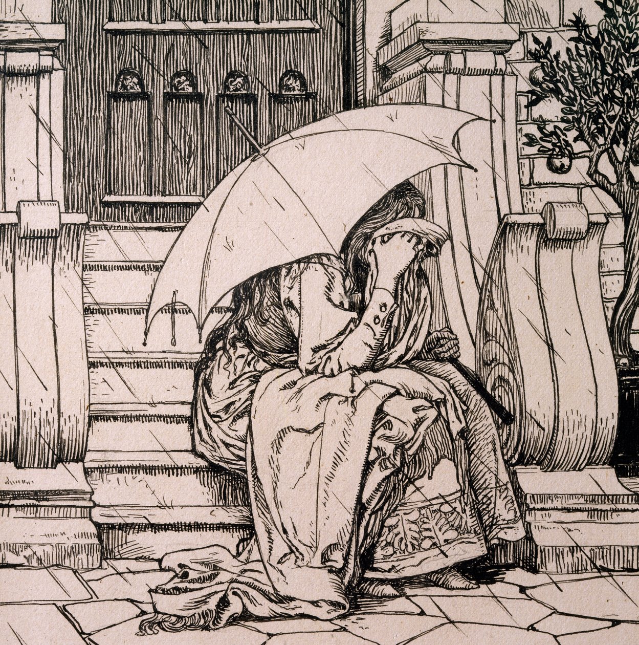 Illusztráció Hans Christian Andersen (1805-1875) meséhez alkotó: Hans Tegner