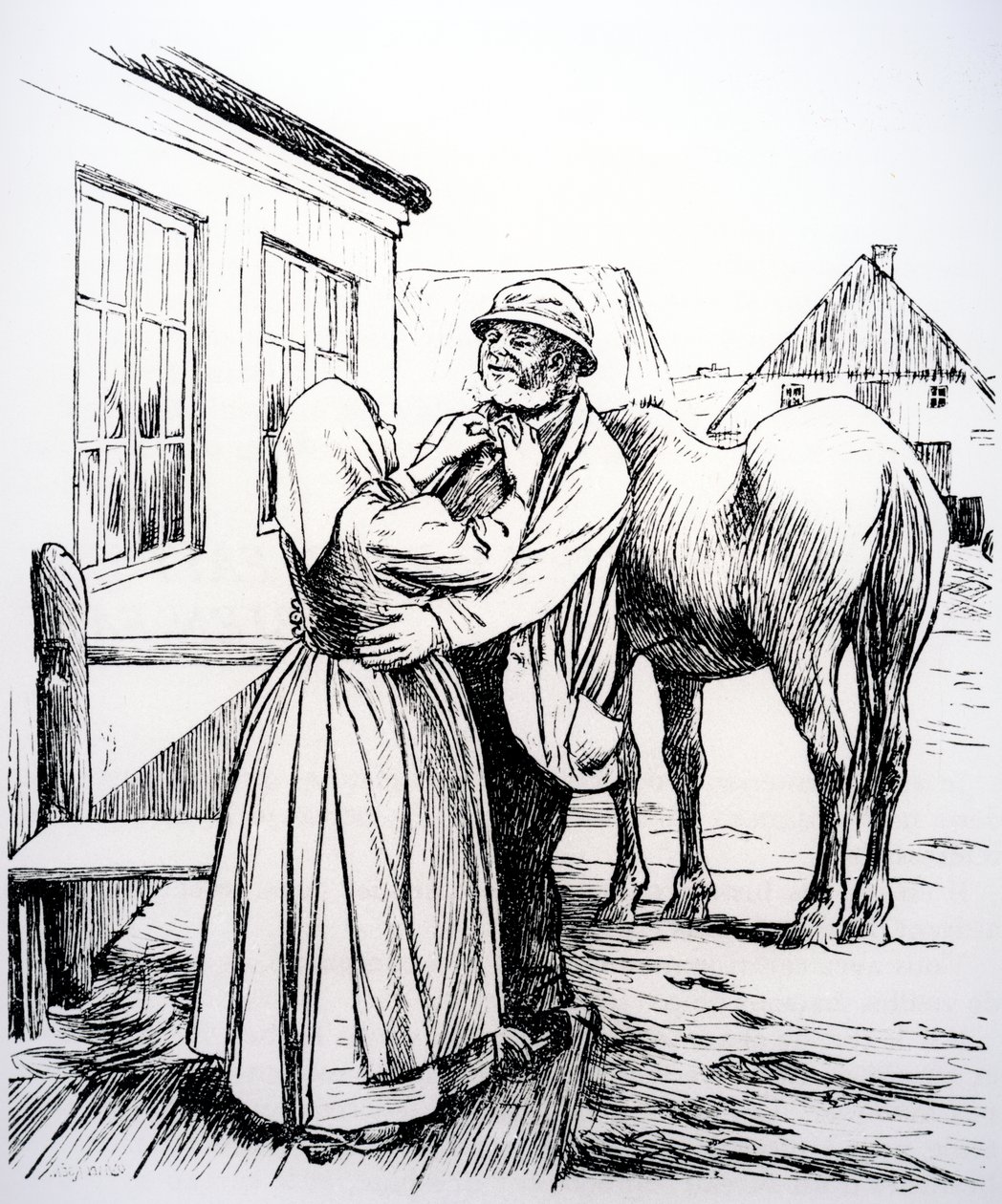 Illusztráció Hans Christian Andersen „Amit az öreg csinál mindig helyes” című könyvéből alkotó: Hans Tegner