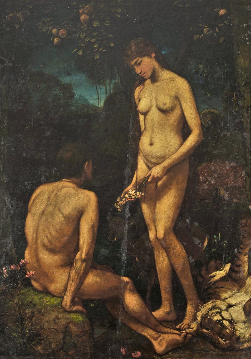 Ádám és Éva alkotó: Hans Thoma