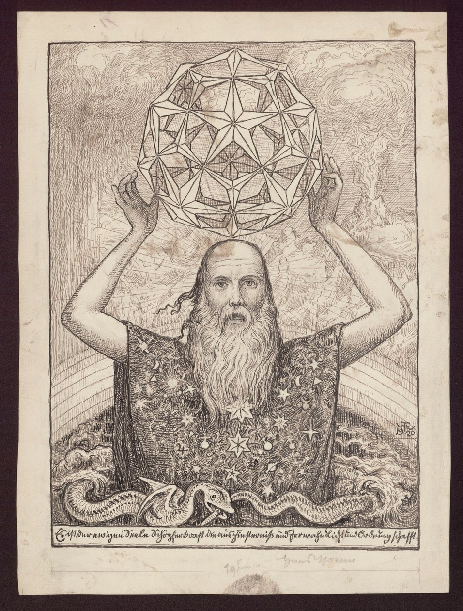 A világ teremtésének allegóriája () alkotó: Hans Thoma