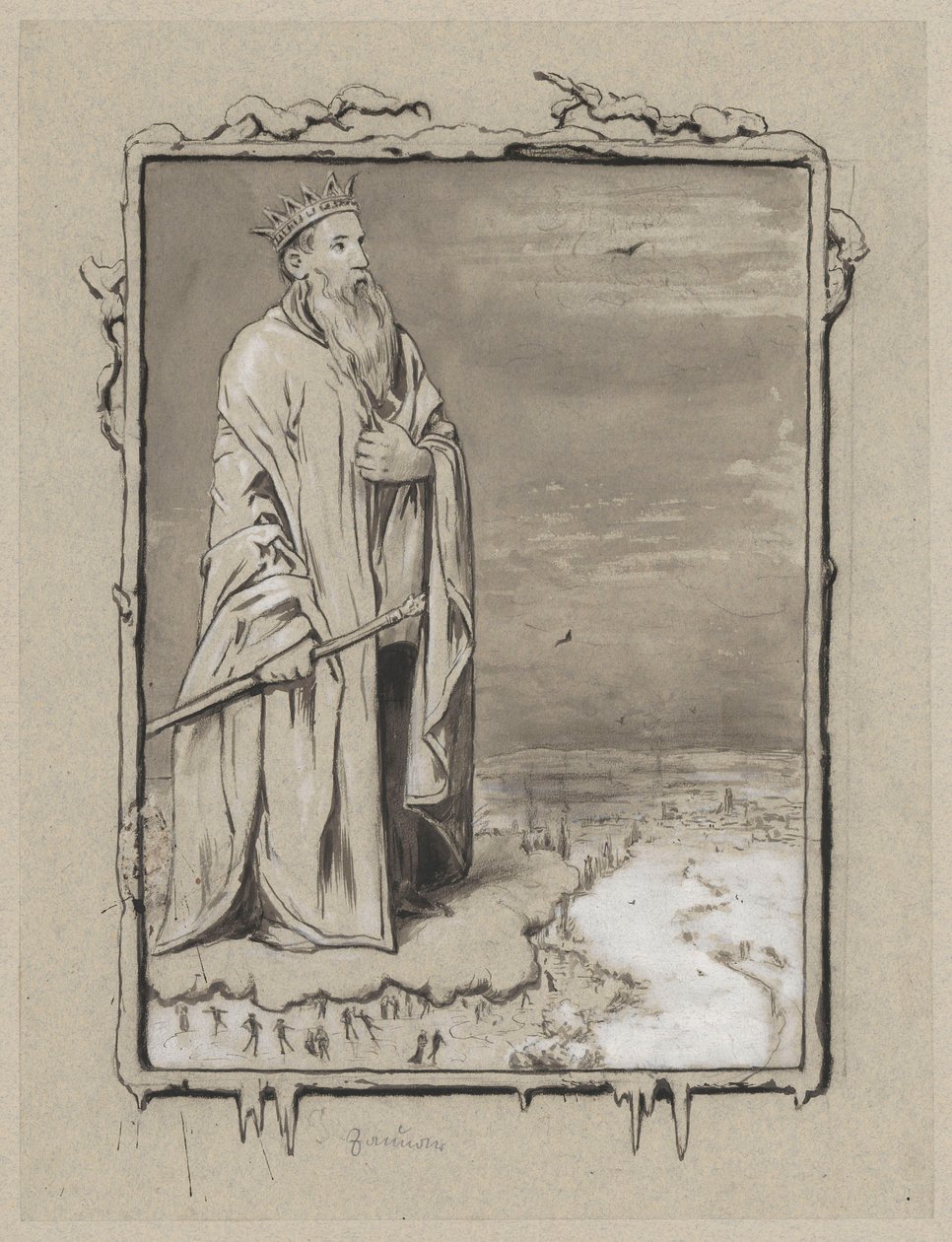 A január allegóriája alkotó: Hans Thoma