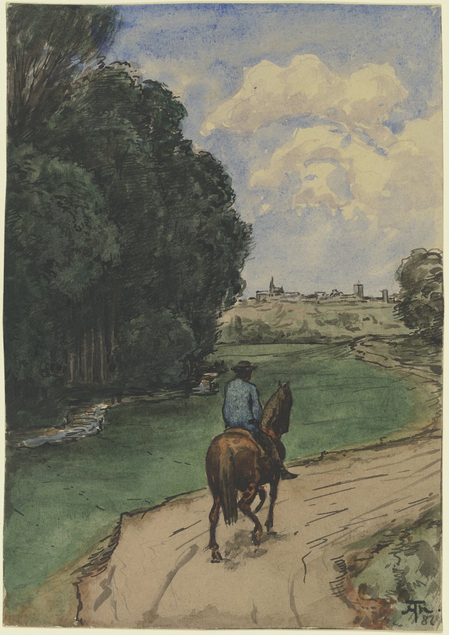 Az erdő szélén alkotó: Hans Thoma