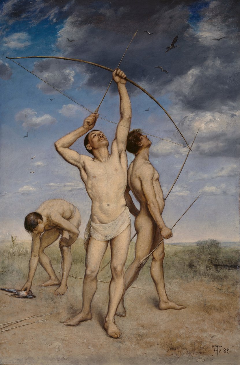 Íjászok alkotó: Hans Thoma