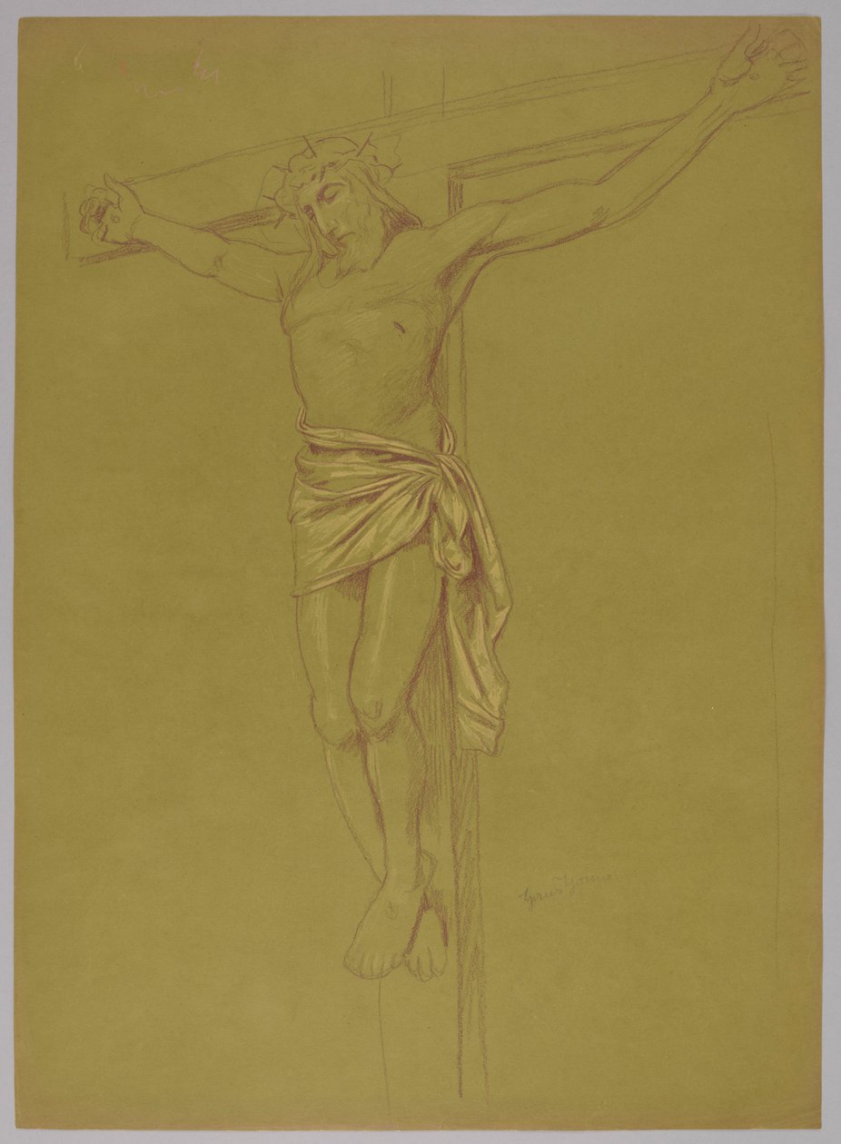 Krisztus a kereszten alkotó: Hans Thoma