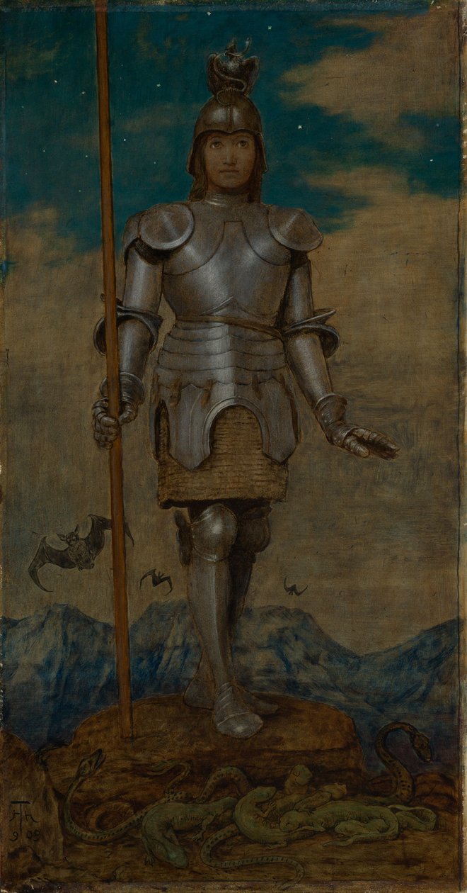 Szent György lovag alkotó: Hans Thoma