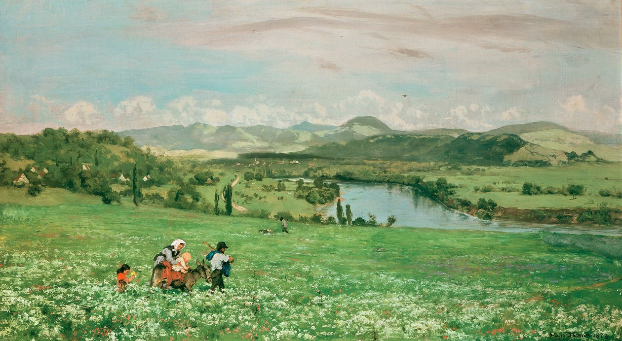 A Rajna Säckingennél alkotó: Hans Thoma