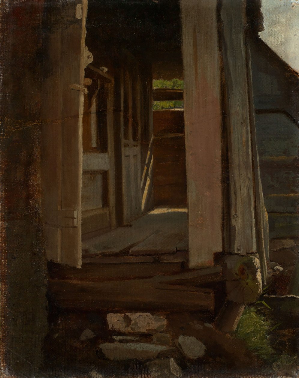 Bejárat egy fekete-erdei házba alkotó: Hans Thoma