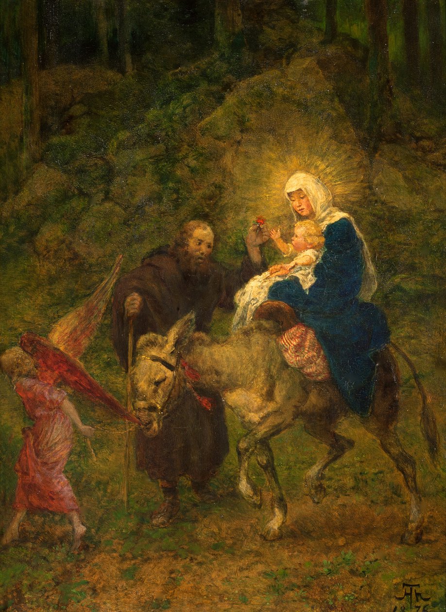 Menekülés Egyiptomba alkotó: Hans Thoma