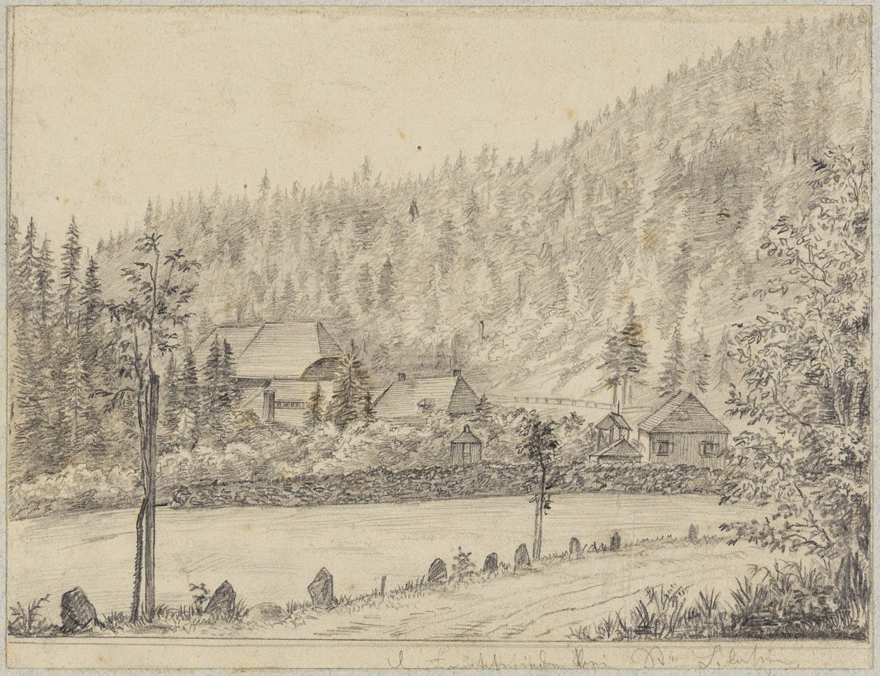 Kalapácskovácsműhely St. Blasien közelében alkotó: Hans Thoma