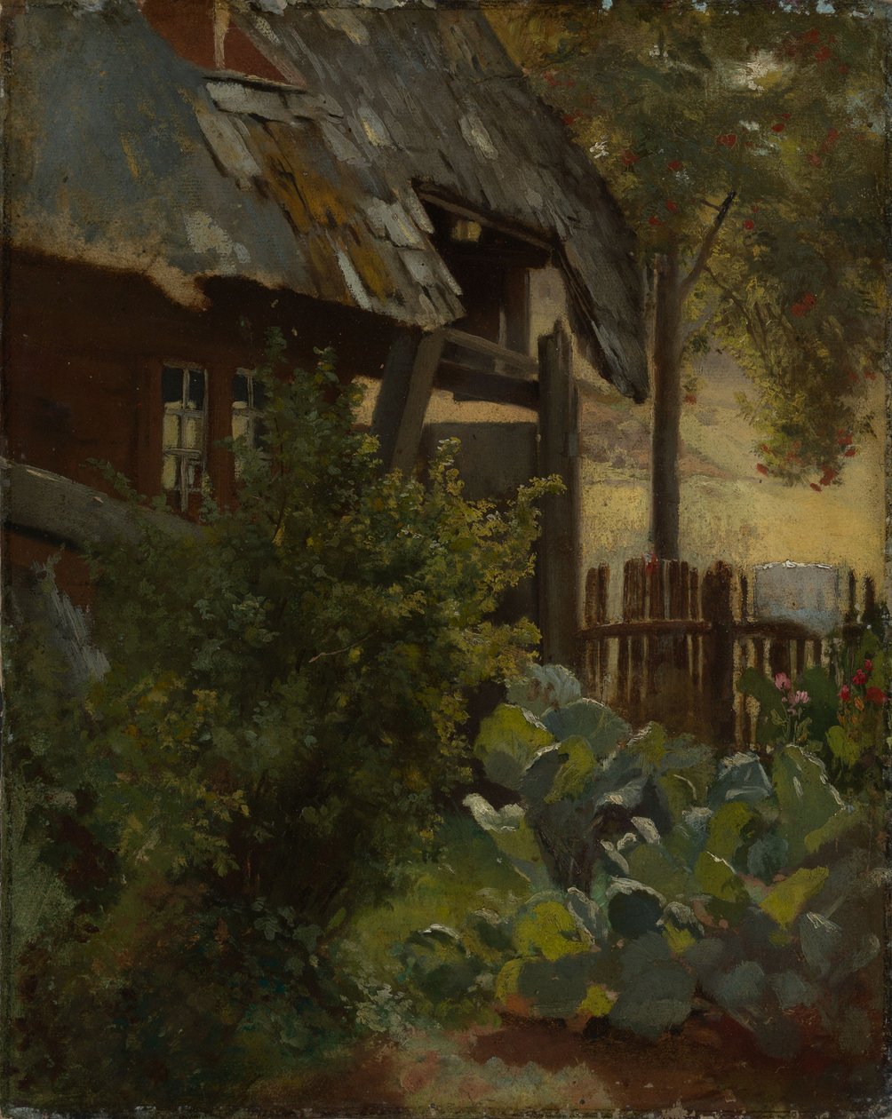 Káposztakert házsarokkal alkotó: Hans Thoma