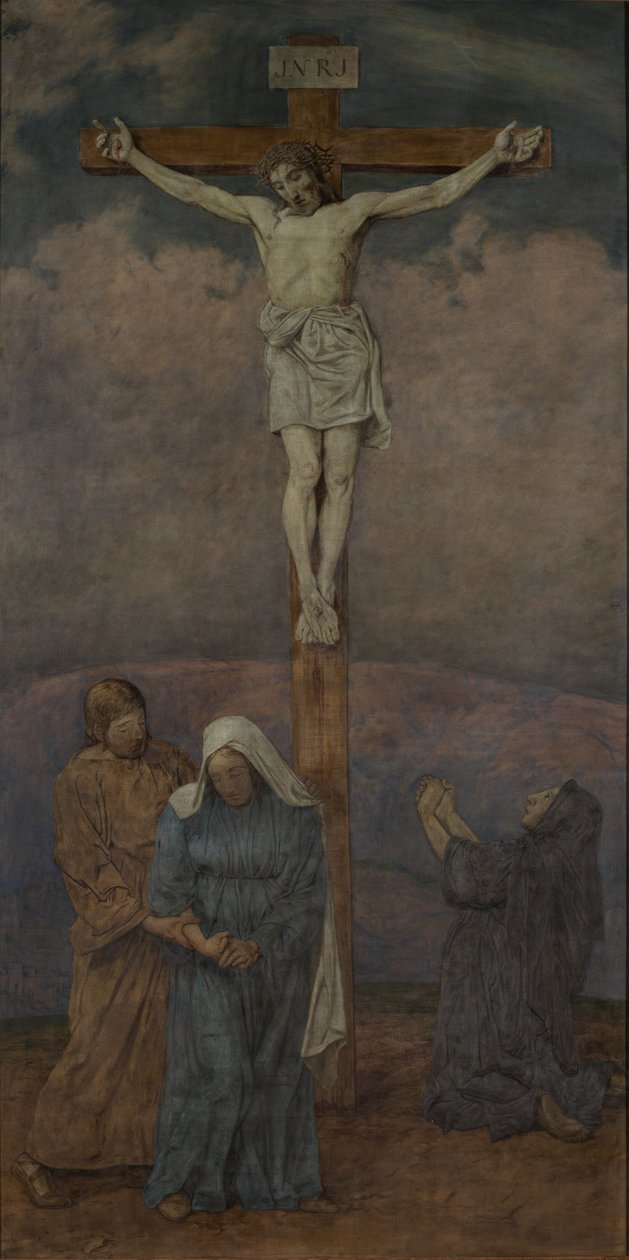 Krisztus keresztre feszítése alkotó: Hans Thoma