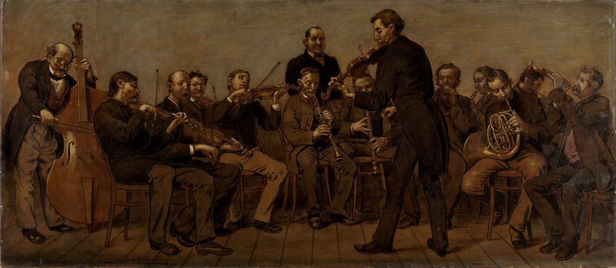 Falusi zenekar alkotó: Hans Thoma