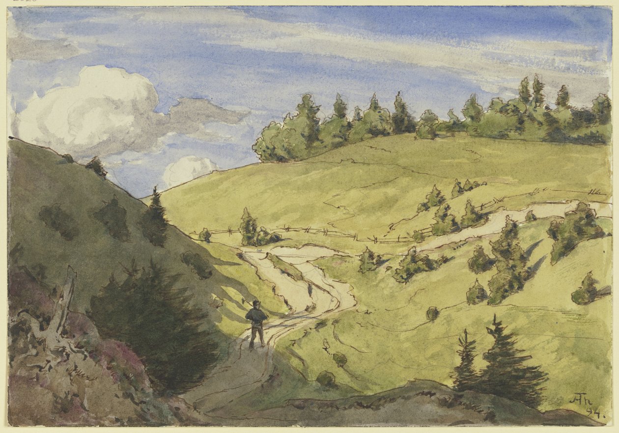 Táj a Fekete-erdőben alkotó: Hans Thoma