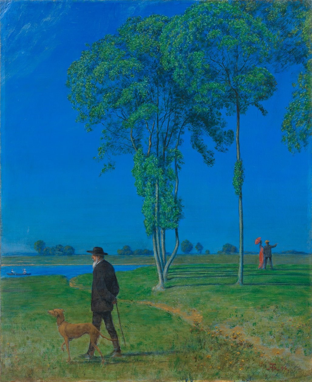 Magány, 1906. alkotó: Hans Thoma