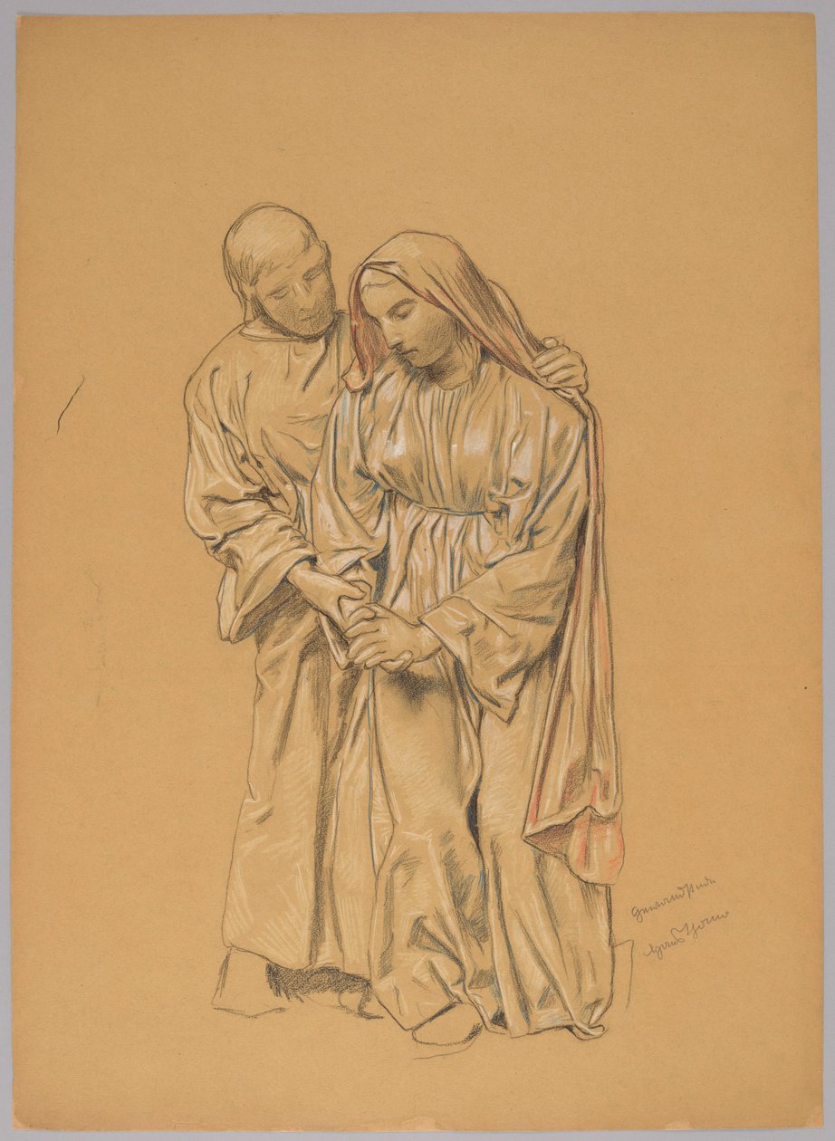 Maria mit dem heiligen Johannes dem Evangelisten alkotó: Hans Thoma