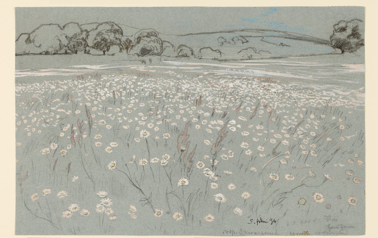 Rét margarétákkal alkotó: Hans Thoma