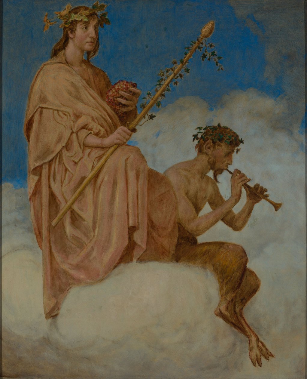 Október (a bor istenei) alkotó: Hans Thoma