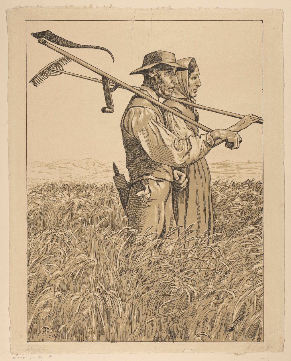 Két fűnyíró alkotó: Hans Thoma