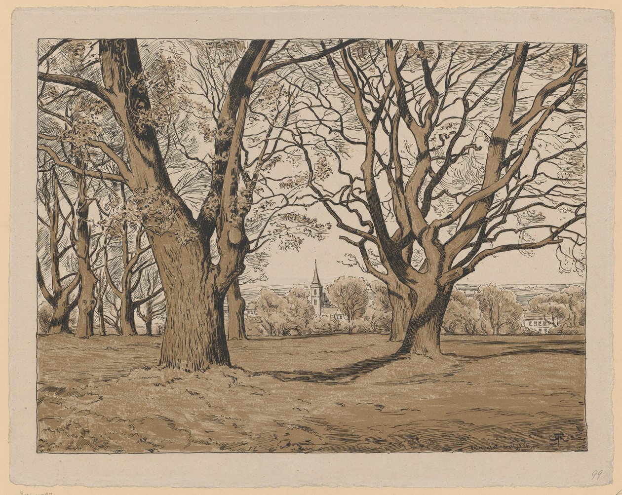 Tájkép Obersursel környékéről alkotó: Hans Thoma
