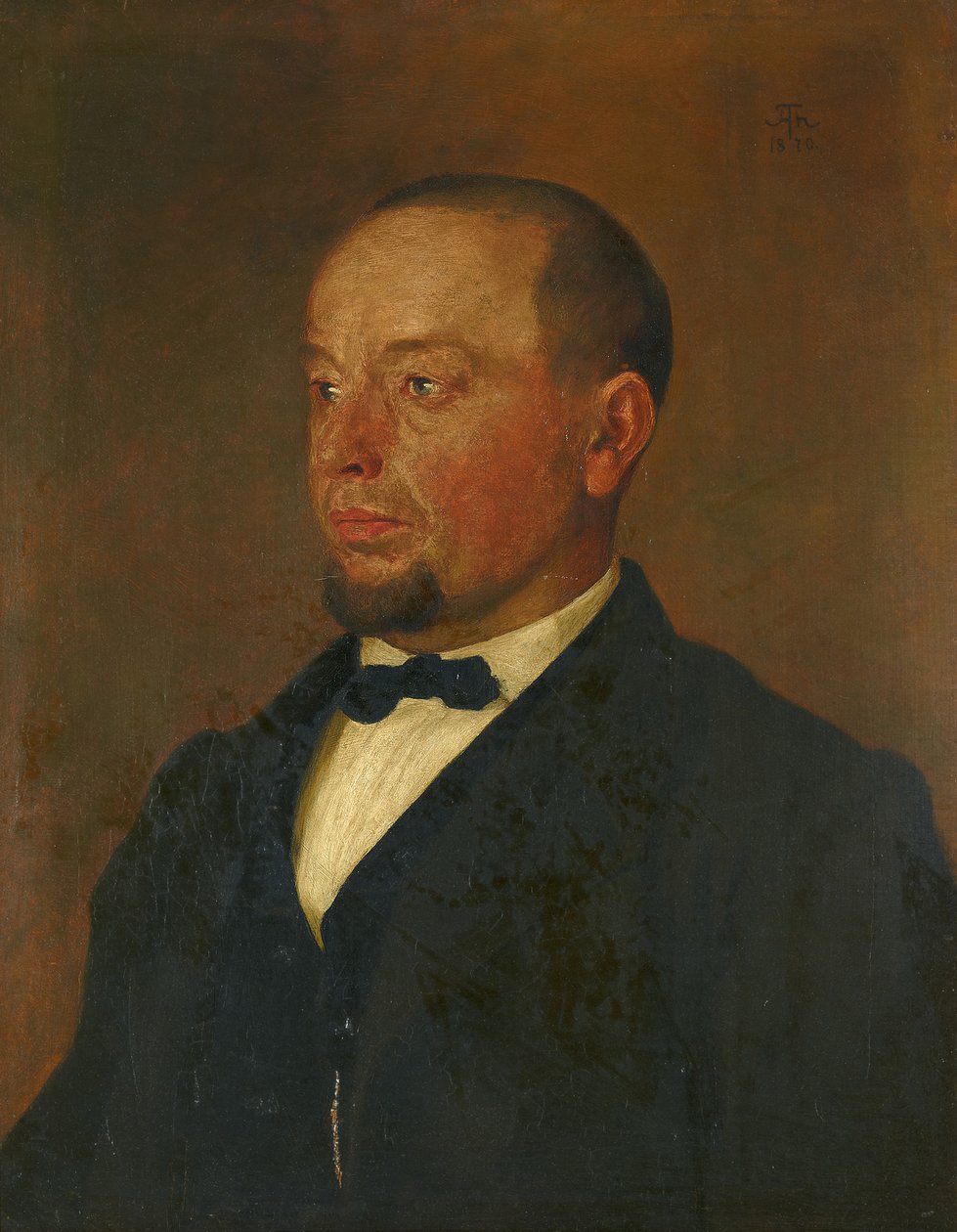 Zeiner vízvezeték-szerelő mester portréja alkotó: Hans Thoma