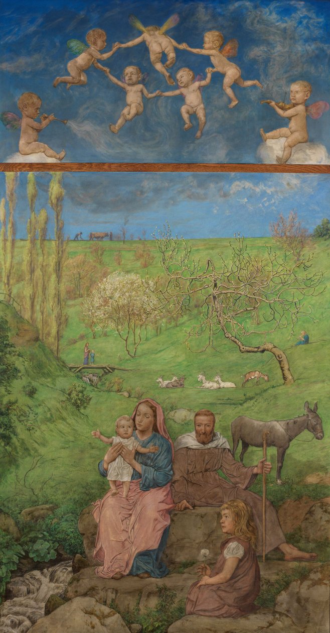 Pihenés a menekülés közben alkotó: Hans Thoma